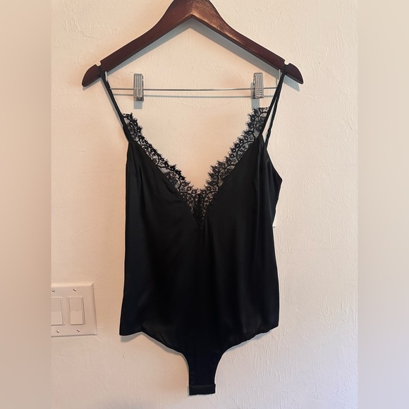 For Love And Lemons x Jaime King Black Lace Bodysuit Sz M - Picture 2 of 6